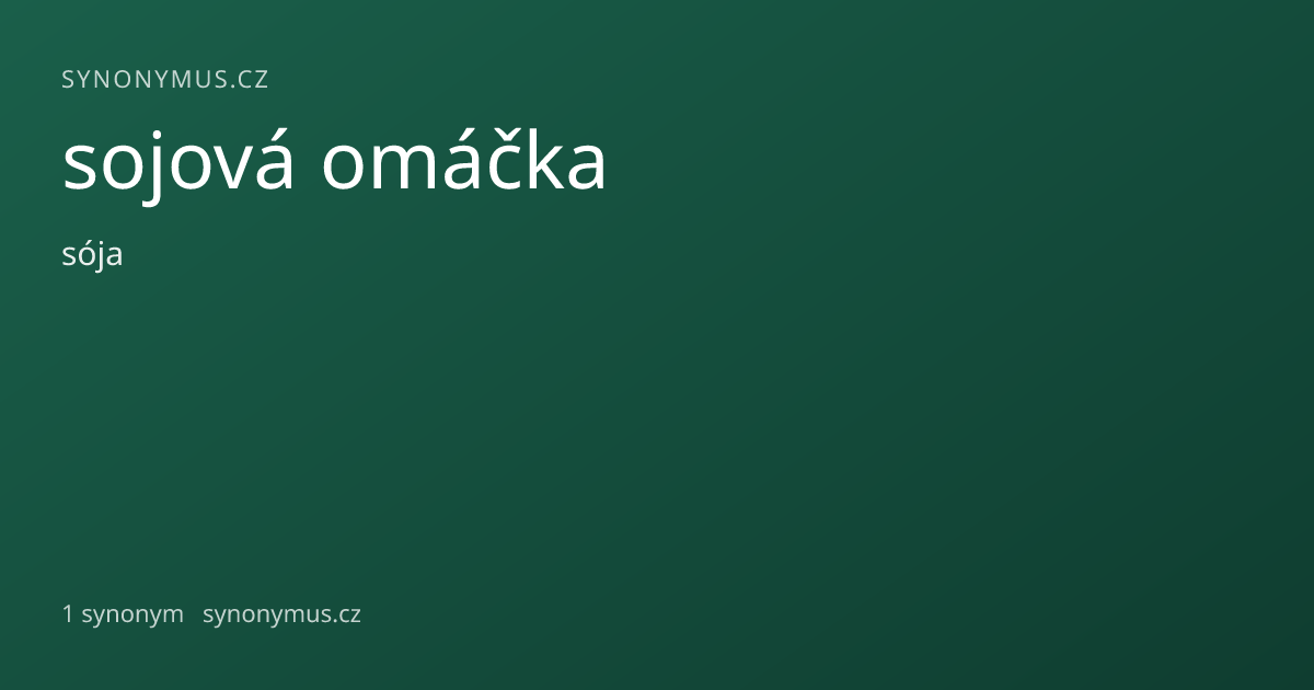 Náhled odkazu: sojová omáčka