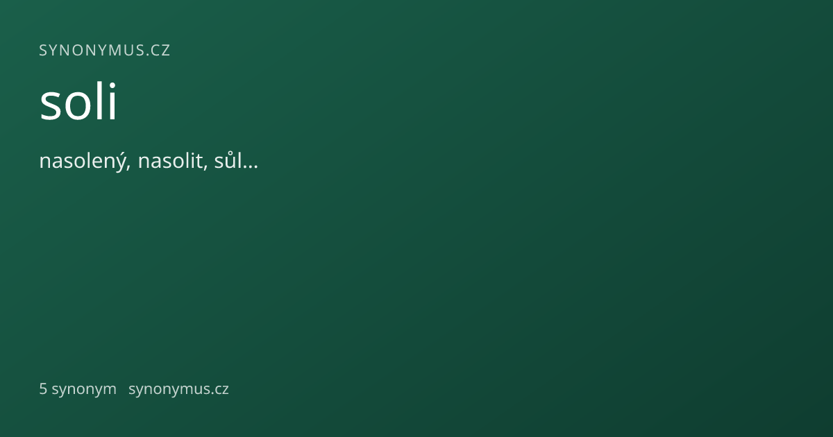 Náhled odkazu: soli