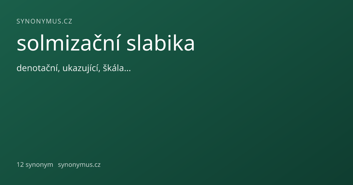 Náhled odkazu: solmizační slabika