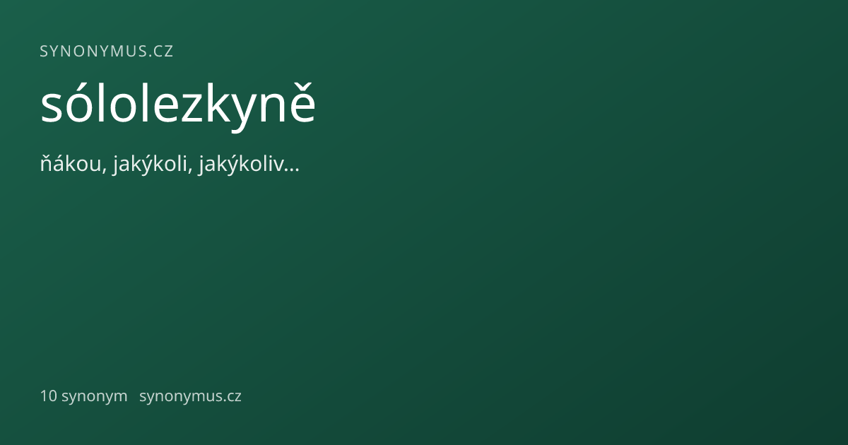 Náhled odkazu: sólolezkyně