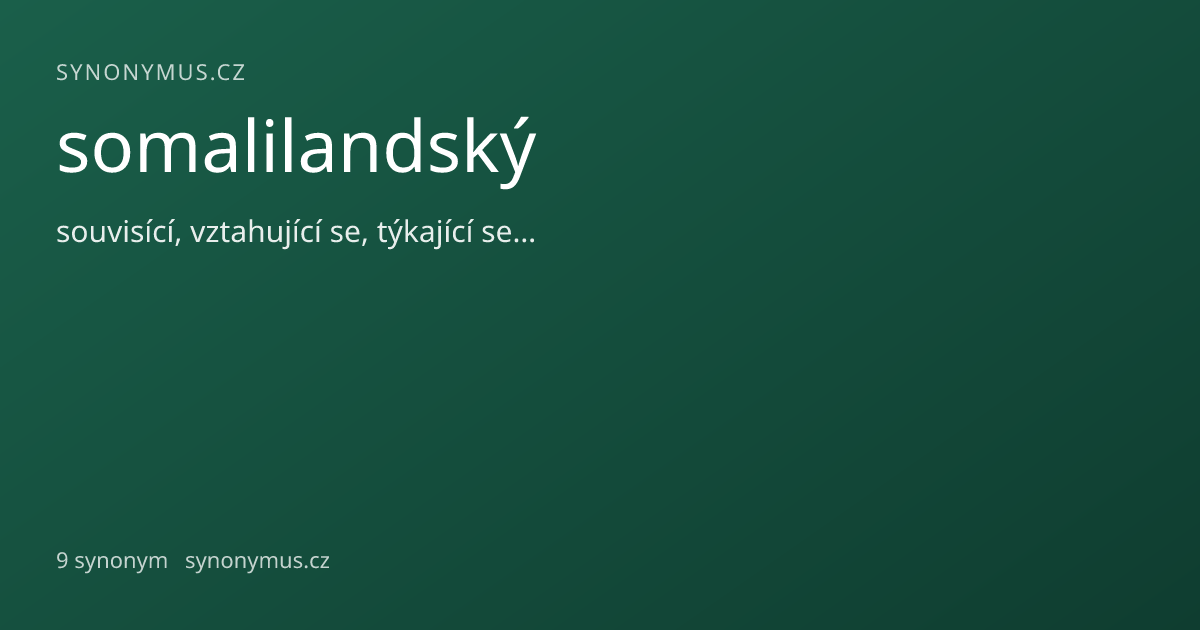 Náhled odkazu: somalilandský