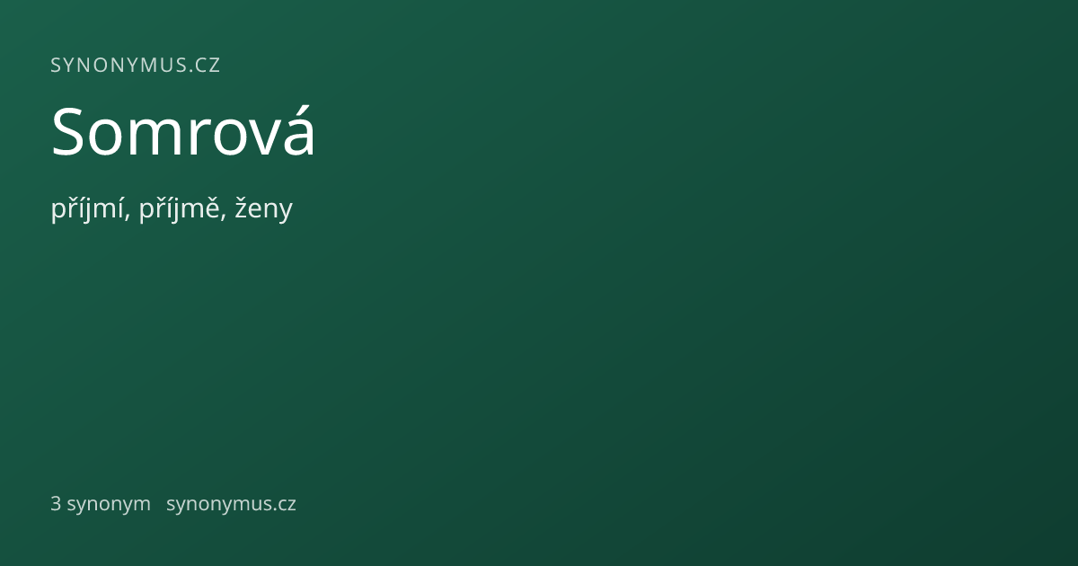 Náhled odkazu: Somrová