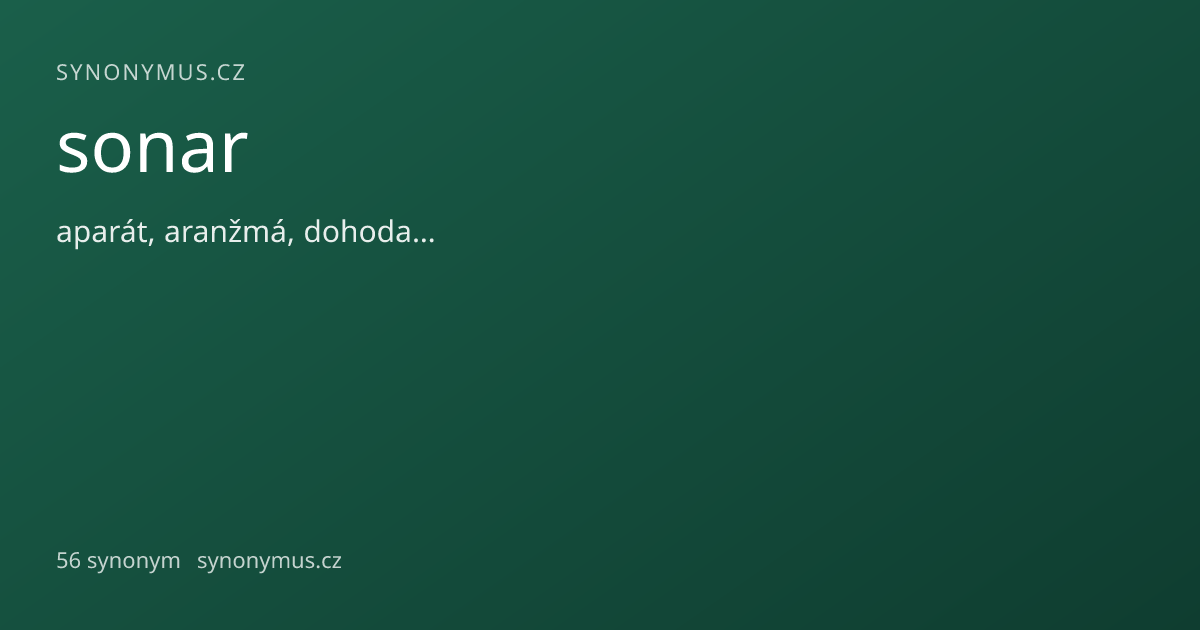 Náhled odkazu: sonar
