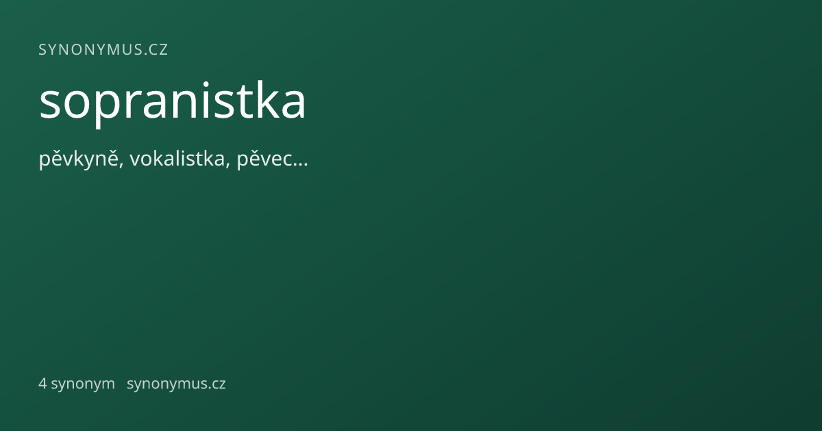 Náhled odkazu: sopranistka