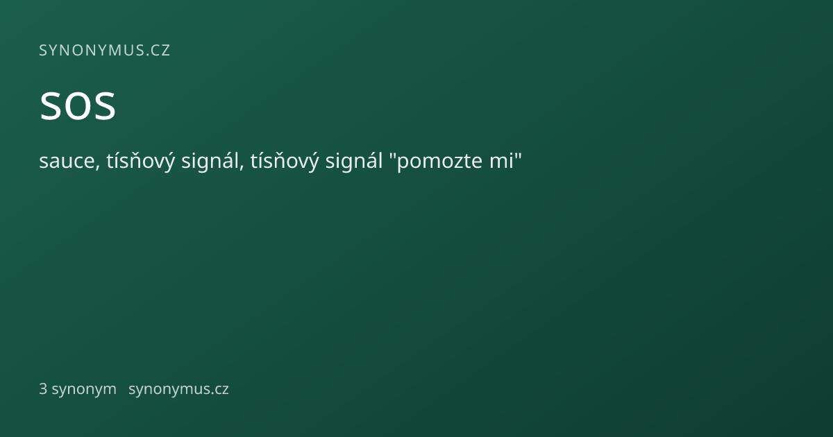 Náhled odkazu: sos