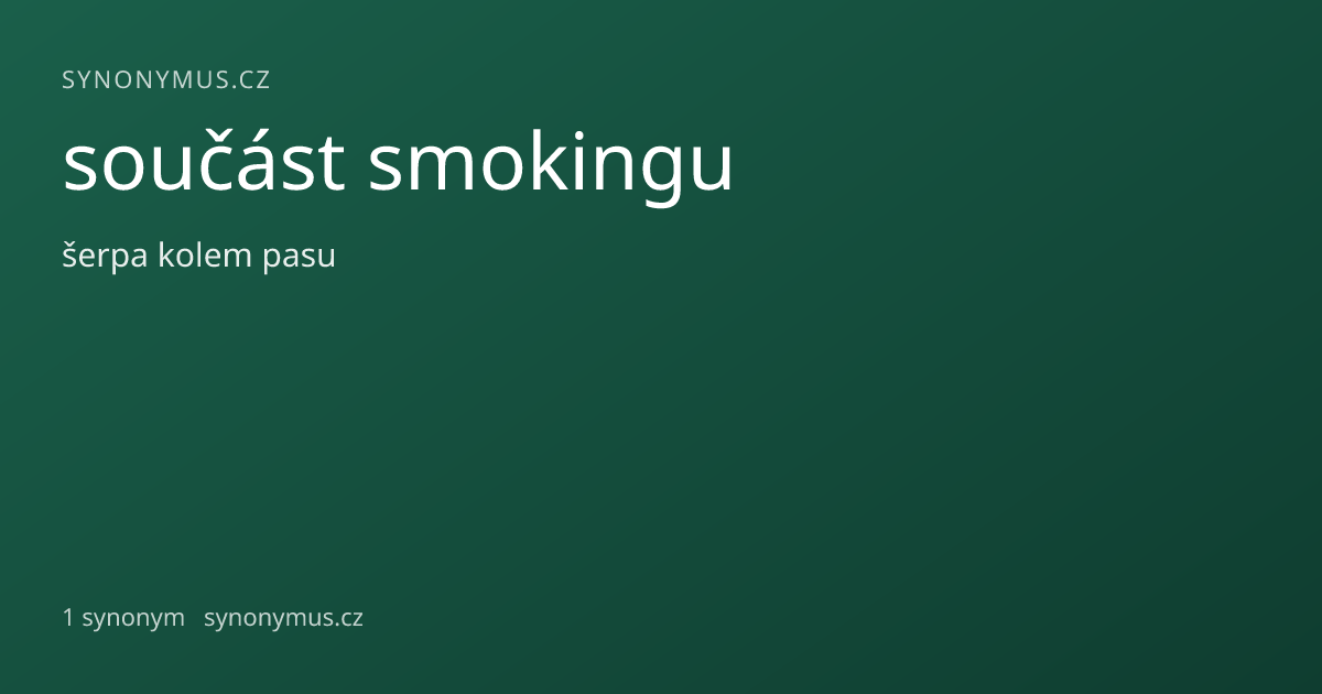 Náhled odkazu: součást smokingu