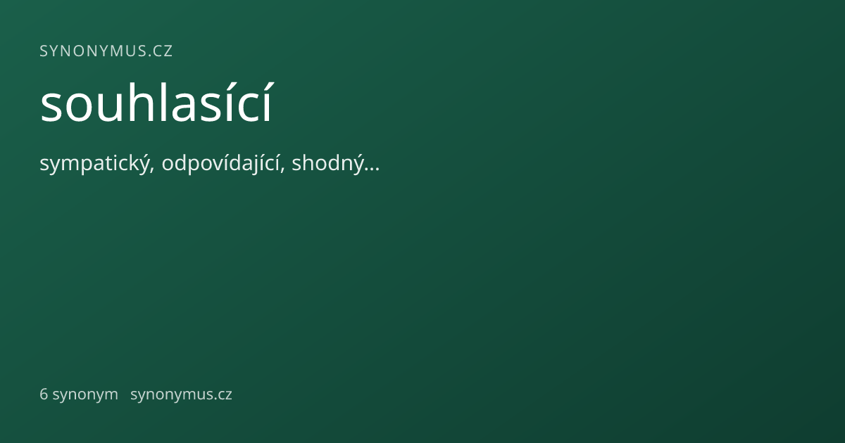 Náhled odkazu: souhlasící