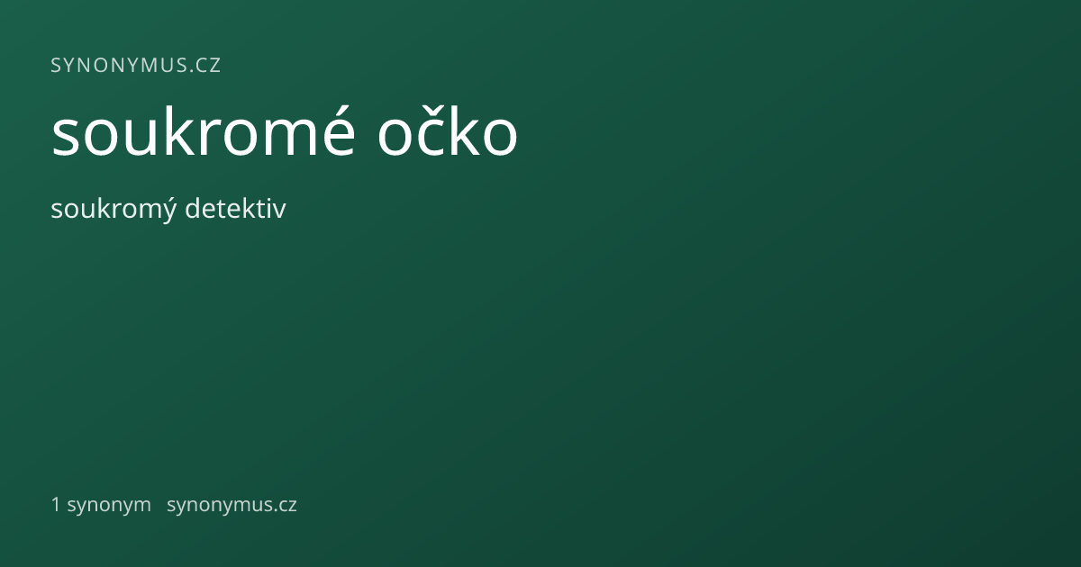 Náhled odkazu: soukromé očko