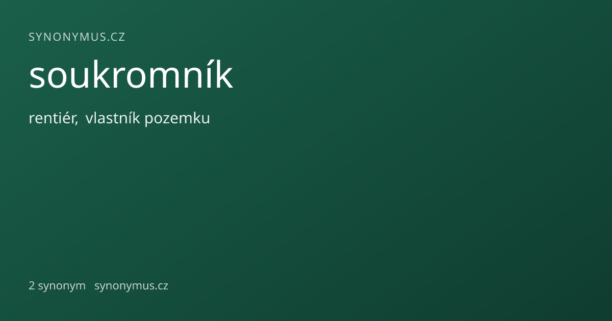 Náhled odkazu: soukromník