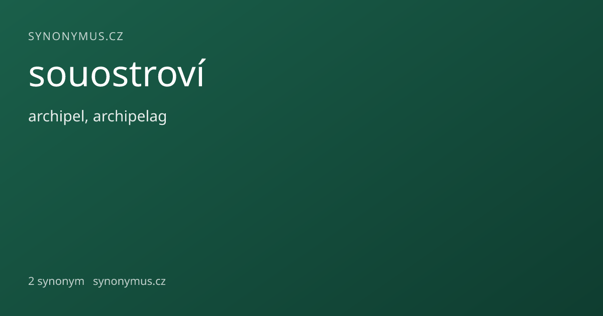 Náhled odkazu: souostroví
