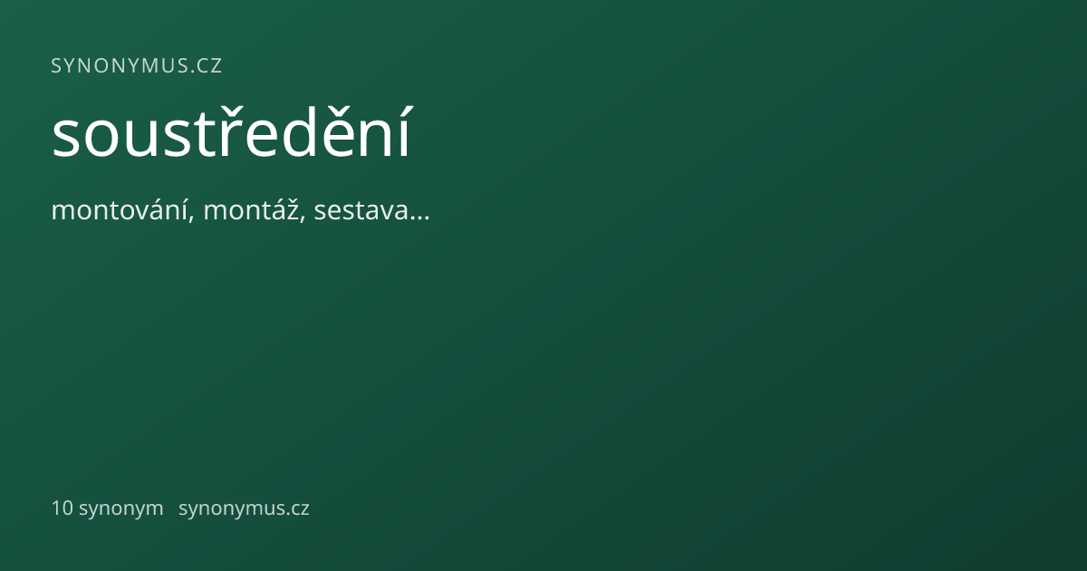 Náhled odkazu: soustředění