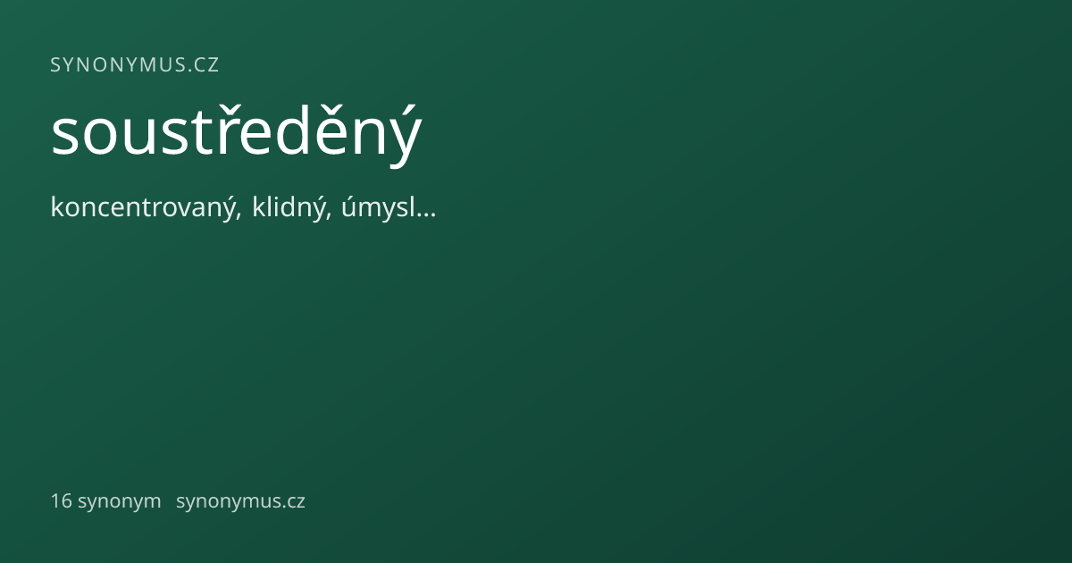 Náhled odkazu: soustředěný