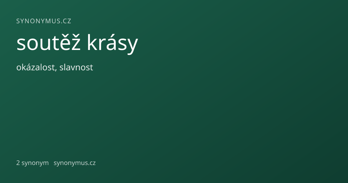 Náhled odkazu: soutěž krásy