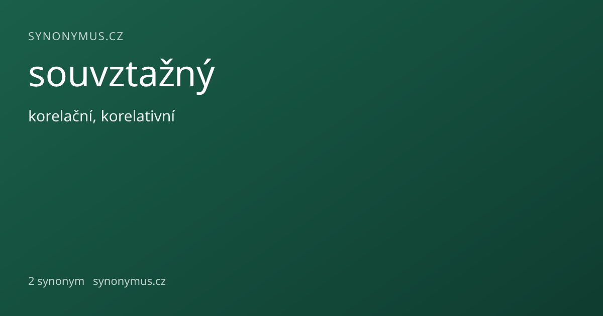 Náhled odkazu: souvztažný