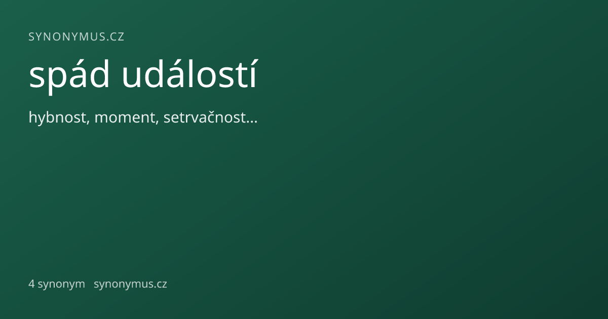Náhled odkazu: spád událostí