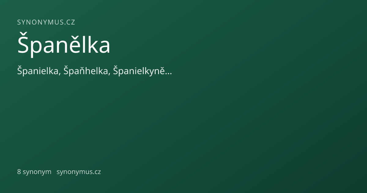 Náhled odkazu: Španělka