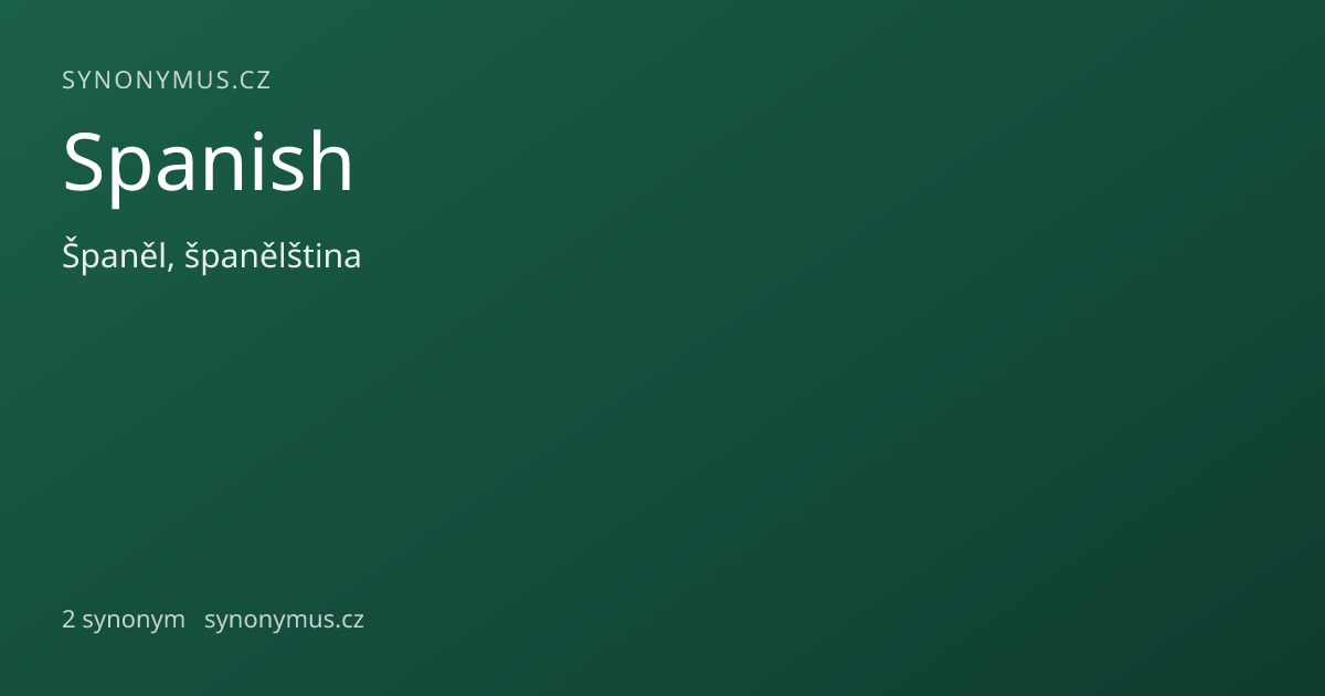 Náhled odkazu: Spanish