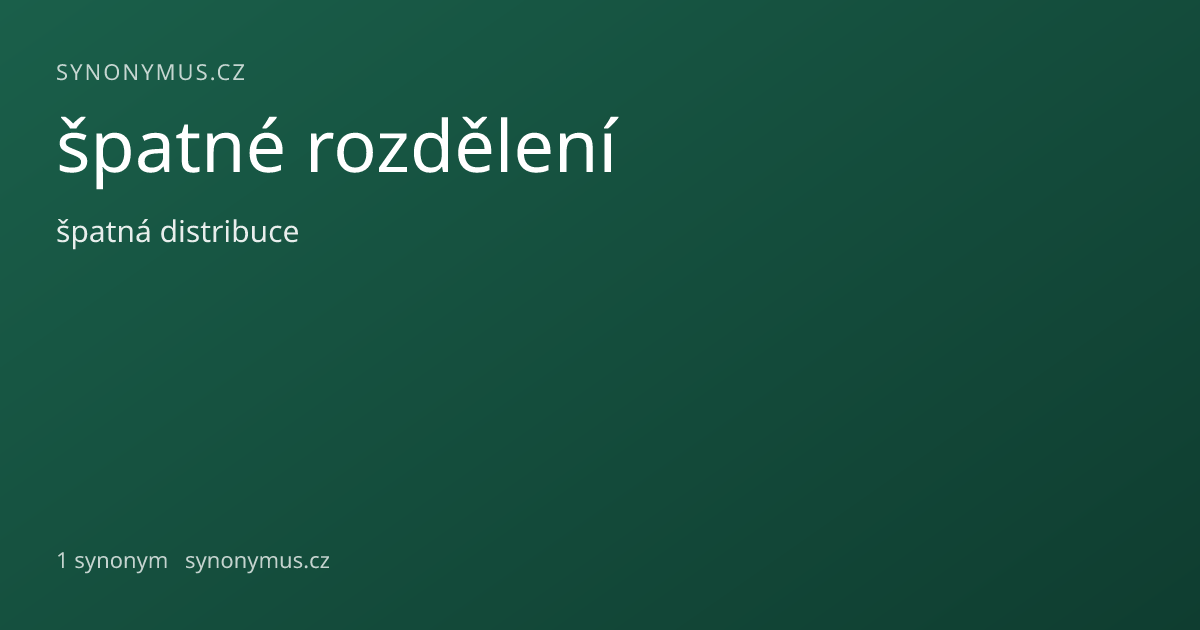 Náhled odkazu: špatné rozdělení