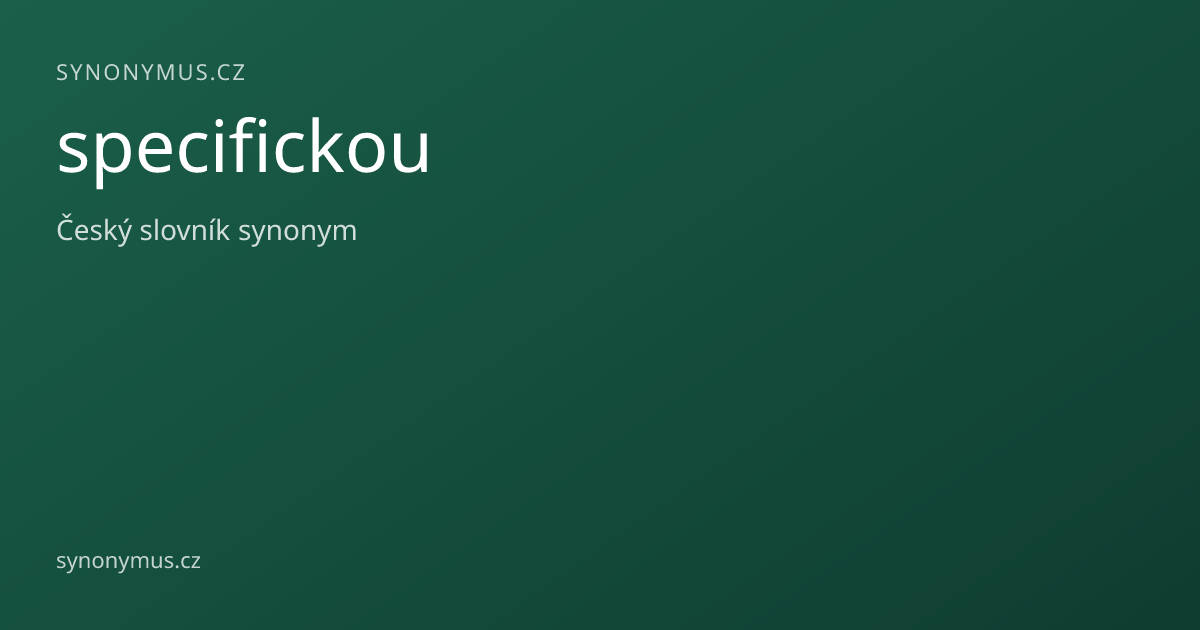 Náhled odkazu: specifickou