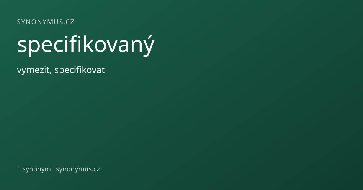 Náhled odkazu: specifikovaný