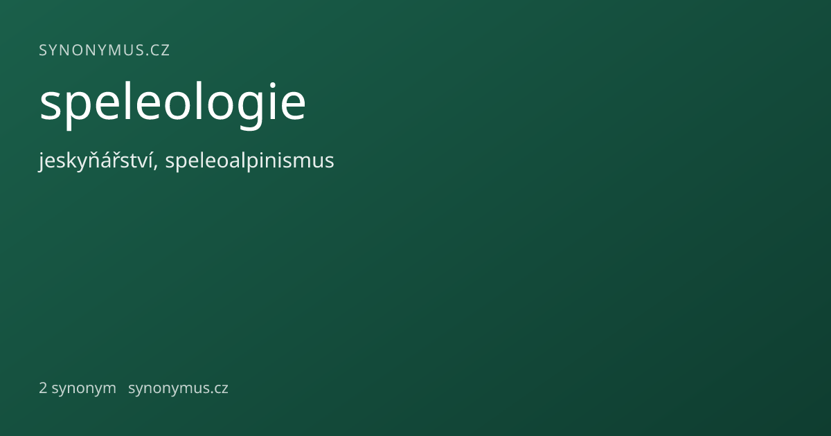 Náhled odkazu: speleologie