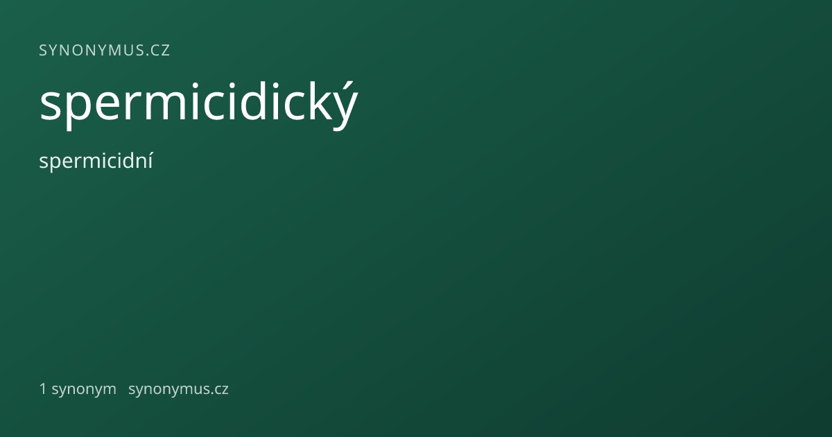 Náhled odkazu: spermicidický