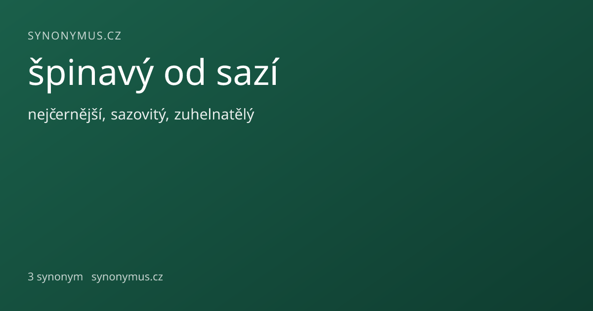 Náhled odkazu: špinavý od sazí