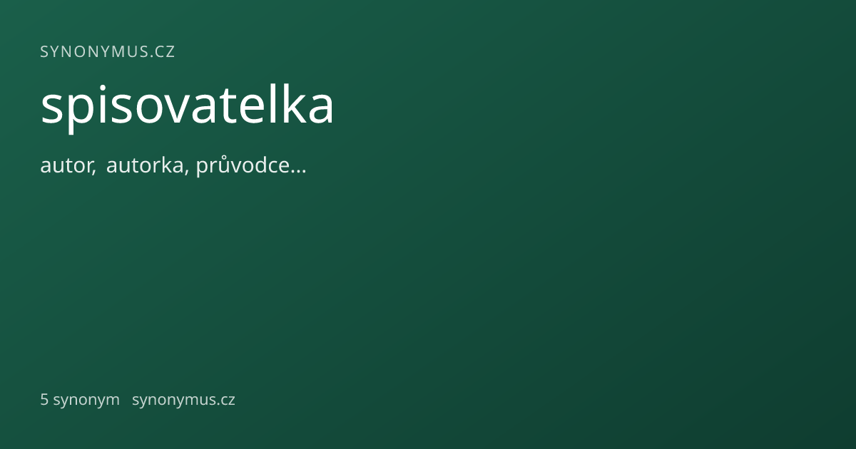 Náhled odkazu: spisovatelka
