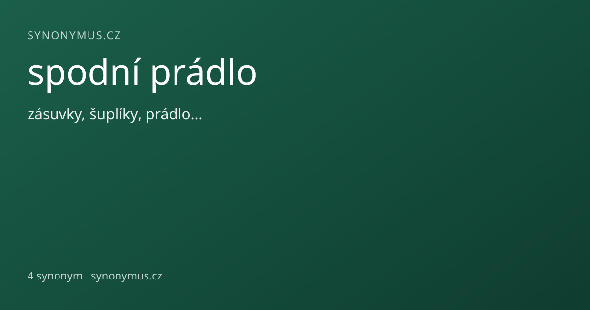 Náhled odkazu: spodní prádlo