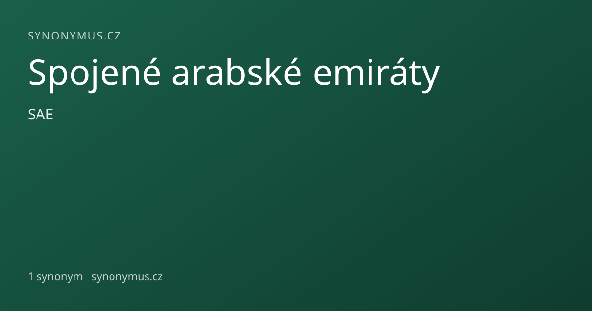 Náhled odkazu: Spojené arabské emiráty