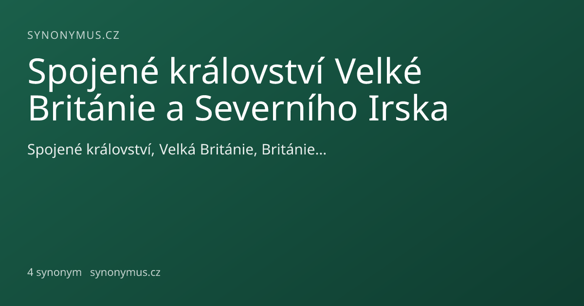 Náhled odkazu: Spojené království Velké Británie a Severního Irska