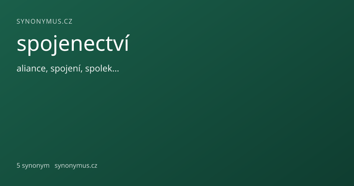Náhled odkazu: spojenectví