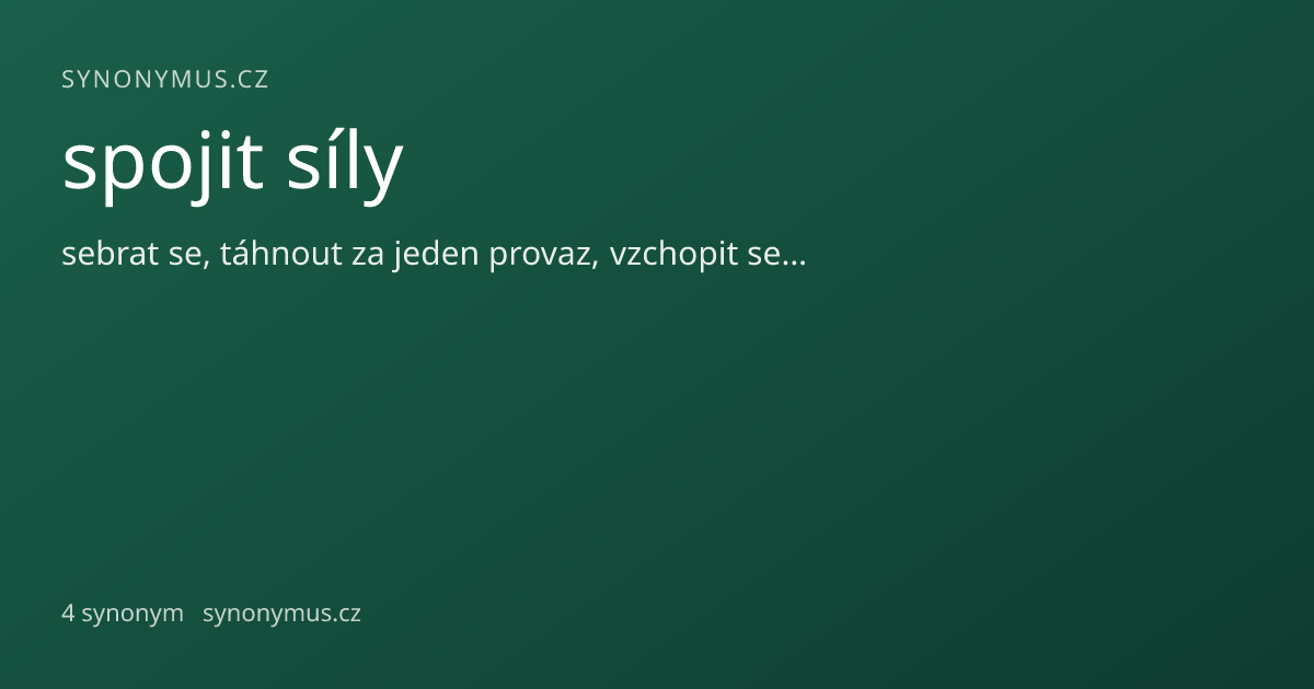 Náhled odkazu: spojit síly