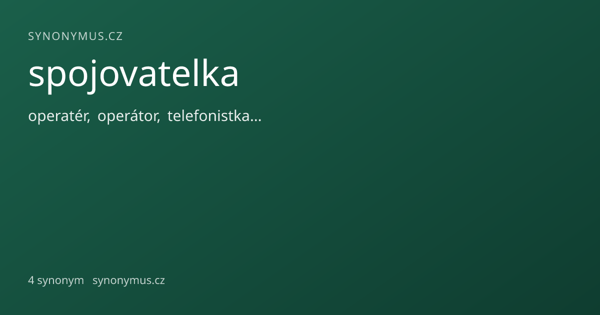 Náhled odkazu: spojovatelka