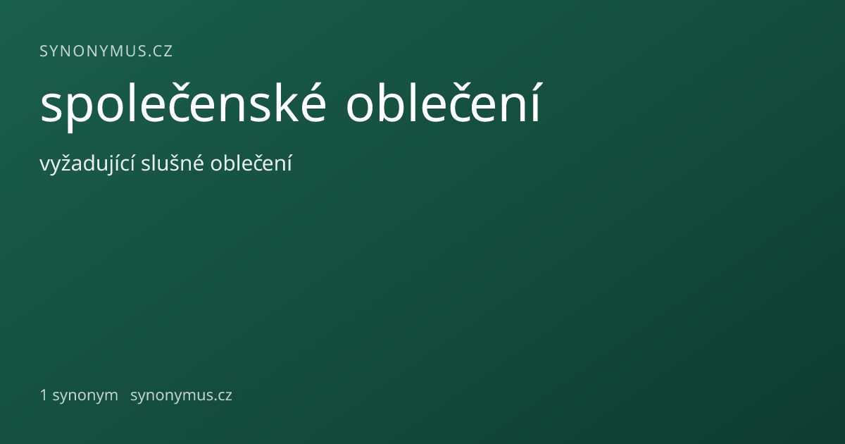 Náhled odkazu: společenské oblečení