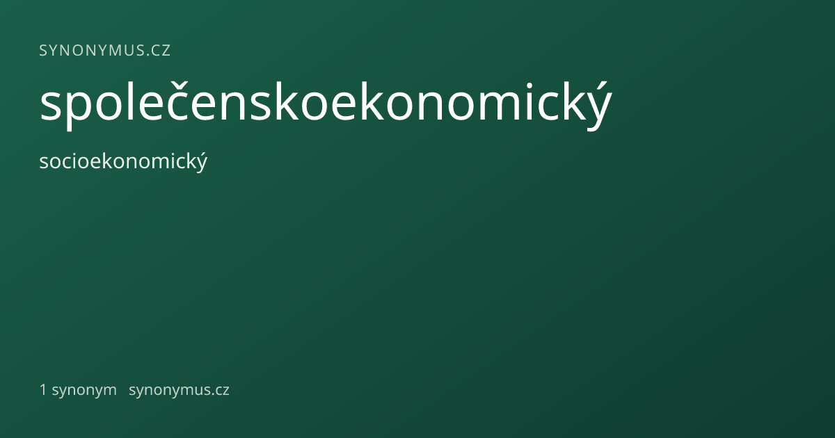 Náhled odkazu: společenskoekonomický