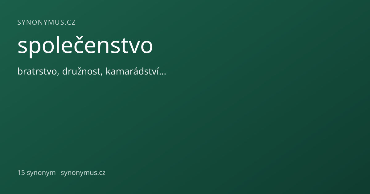 Náhled odkazu: společenstvo
