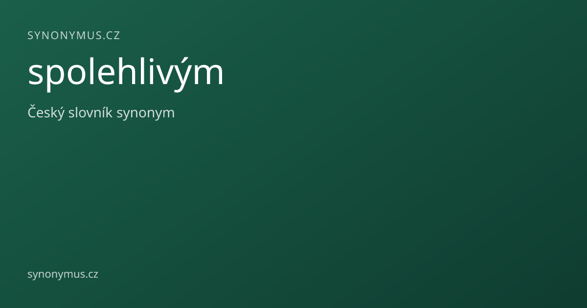 Náhled odkazu: spolehlivým