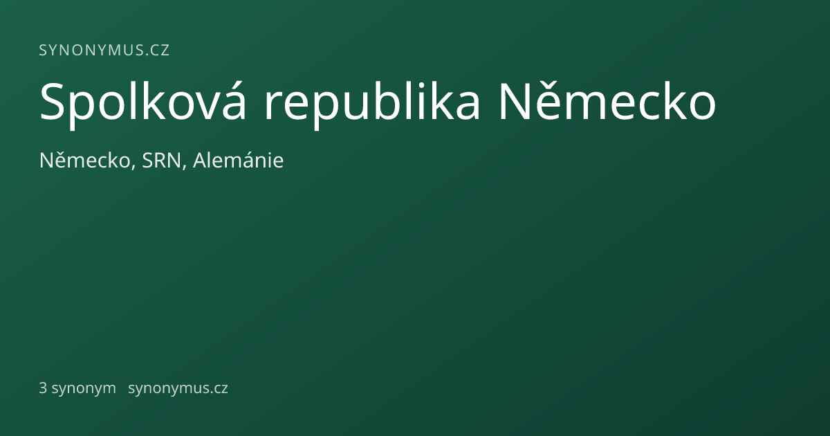 Náhled odkazu: Spolková republika Německo
