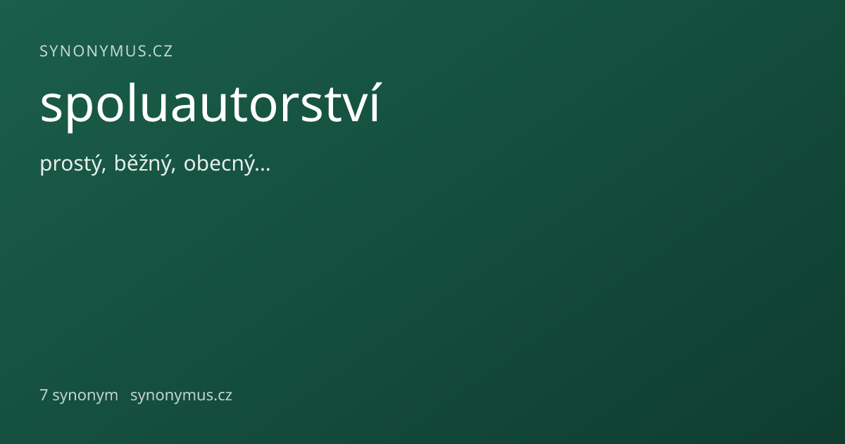 Náhled odkazu: spoluautorství