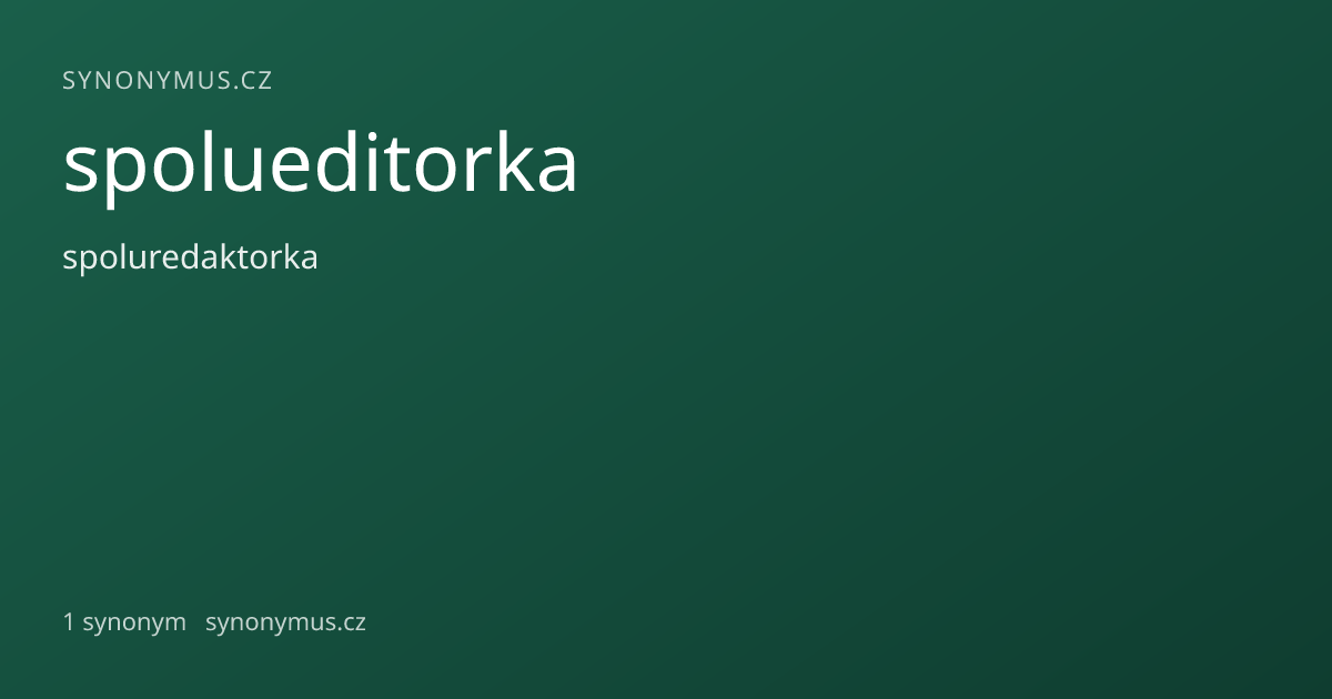 Náhled odkazu: spolueditorka