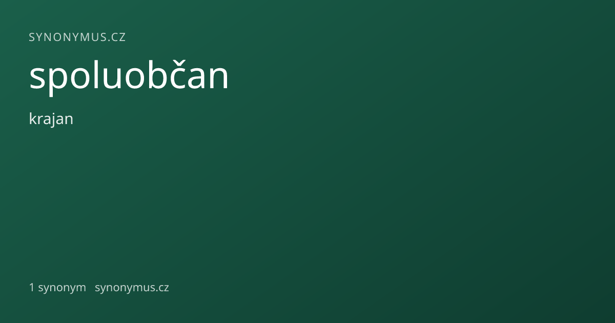Náhled odkazu: spoluobčan