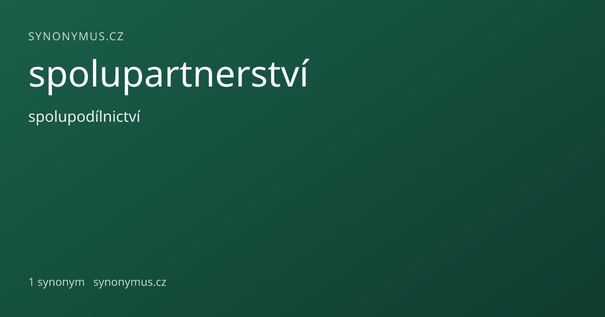 Náhled odkazu: spolupartnerství