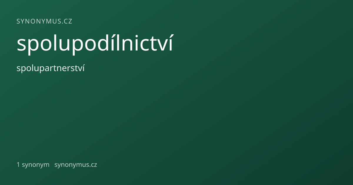 Náhled odkazu: spolupodílnictví