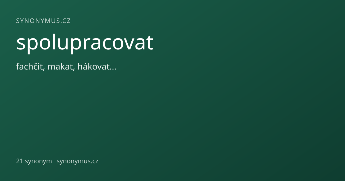 Náhled odkazu: spolupracovat