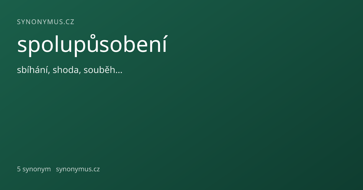Náhled odkazu: spolupůsobení