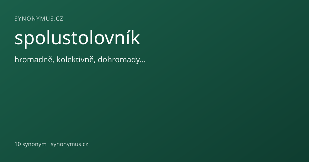 Náhled odkazu: spolustolovník