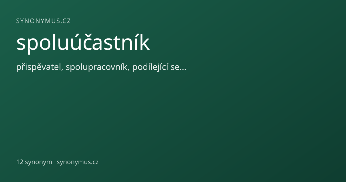 Náhled odkazu: spoluúčastník
