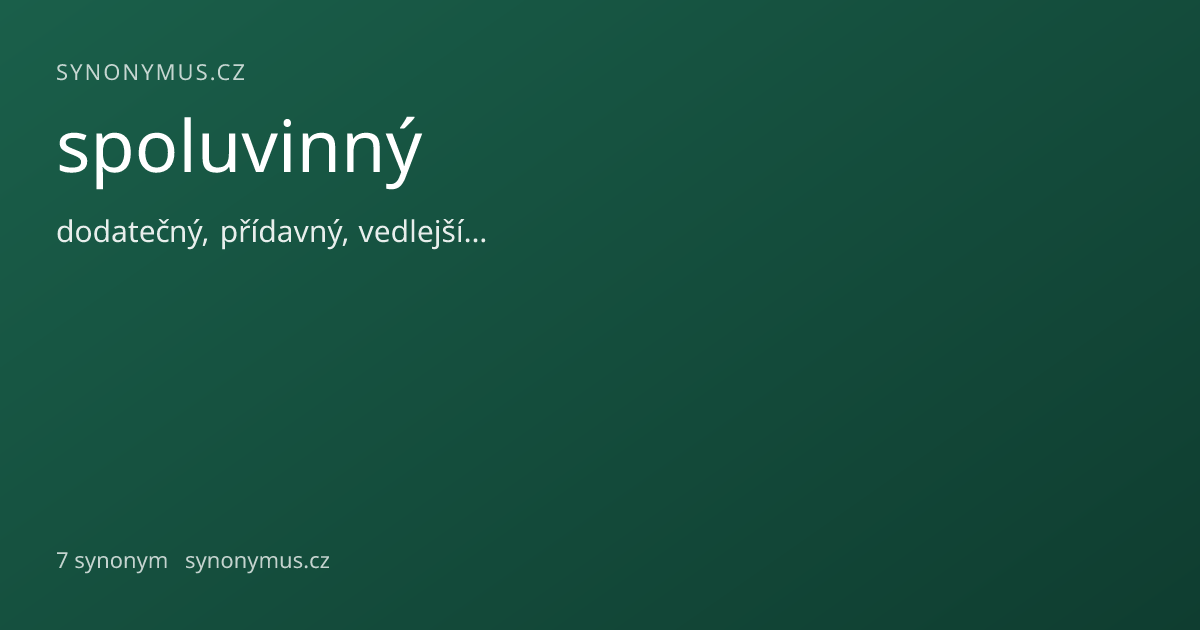 Náhled odkazu: spoluvinný