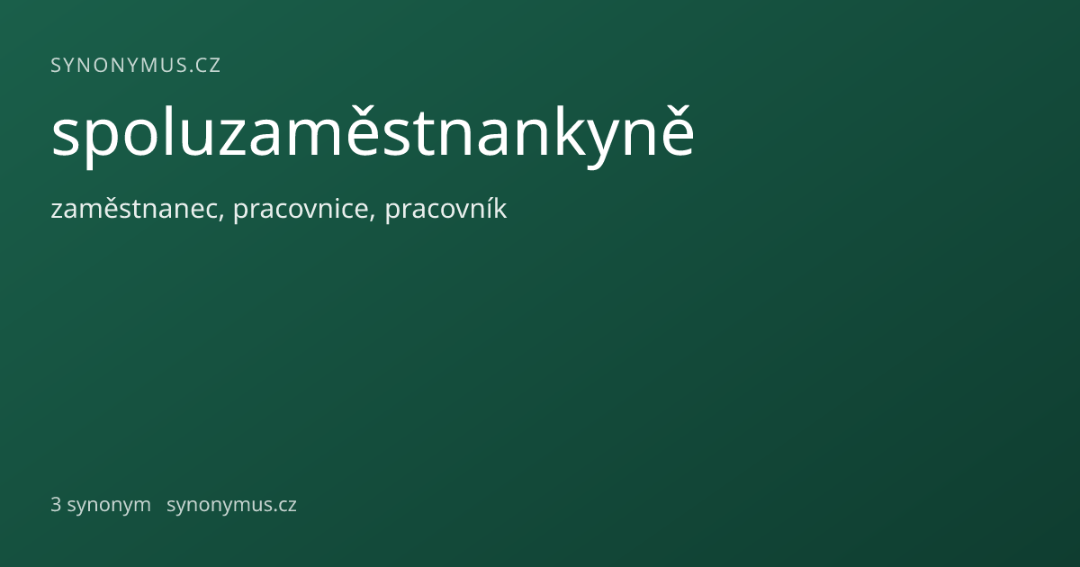 Náhled odkazu: spoluzaměstnankyně